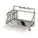 thumbnail image 2 of Soporte Para Esponja Para Fregadero De Cocina, Soporte Para Cubiertos, Duradero, Grande, Con Escurridor, Plateado, 2 of 3