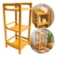 thumbnail image 5 of Estantería de Baño Cocina 3 Niveles Rack Organizador del Hogar Madera Natural, 5 of 5