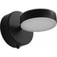 thumbnail image 1 of Aplique de pared LED de 6 W con interruptor de botón, iluminación nocturna ajustable, lámpara de noche para dormitorio y baño, lámpara de lectura acrílica moderna, acabado negro de 3000 K, WHWY, 1 of 5