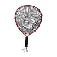 Magideal - Red De Aterrizaje De Pesca, Red De Malla De Pesca, Marco De Aleación De Aluminio Duradero Portátil, Red Para Vadear, Accesorios De Pesca Para Barcos , Rojo