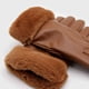 thumbnail image 3 of Guantes Mujer Cuerina Con Puño Peludo Suaves Abrigados Invierno marron Talla Única, 3 of 5