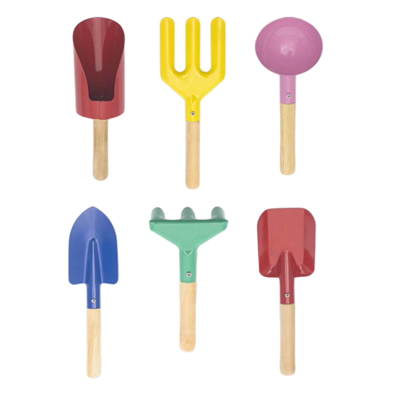Magideal - 6 Piezas De Herramientas De Jardinería Para Niños, Juguetes De Playa De Arena, Herramienta De Trasplante De Bonsái, Herramienta De Mano Para Jardín De