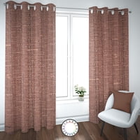 Elizabeth Peper - Set De Cortinas Hogar 2 Paños De 140 X 220 Cm Café