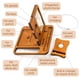 thumbnail image 3 of Organizador De Mesitas De Noche De Madera Docking Station Rostmary, 3 of 9