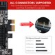 thumbnail image 4 of Tarjeta PCIe SATA 3.0 de 8 puertos MZHOU con 8 cables de perfil bajo, 4 of 7