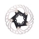 thumbnail image 5 of Rotor de freno de disco hidráulico de bicicleta ligera, disipación de calor de Rotor de bicicleta, pastillas de freno de disco flotante para bicicleta Negro 140mm, 5 of 5
