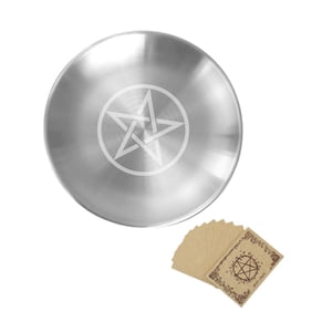 Magideal - Plato De Altar De Acero Inoxidable Para Rituales, Oración, Ofrenda, Estilo A