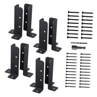 Ioensy - Soporte De Base De Poste Soporte De Base De Anclaje De Poste De Cubierta Profesional Soporte De Barandilla 8 Piezas