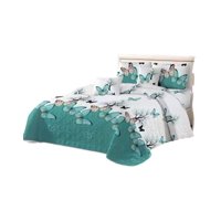 Genérico - Cubrecama 1P Y Media Quilt Verano + Funda Almohada D12