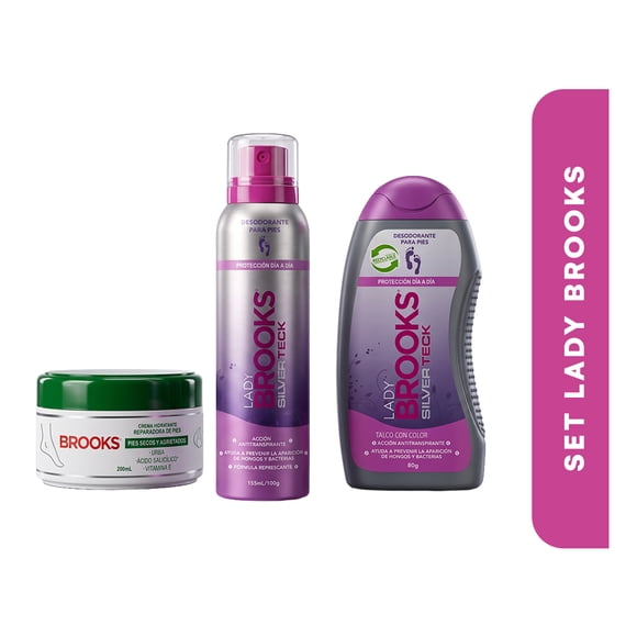 Brooks Set Lady Talco + Spray  + Crema