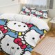 thumbnail image 1 of Cute Hello Kitty Thickened Three-piece Bed Set Cartoon Pillowcase Anime Quilt Cover Bedroom Hotel Theme House Vacation Home Holiday Anniversary Gift, 1 of 4
