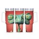 thumbnail image 1 of Rango Vaso aislado de acero inoxidable con asa, diseño temático, regalo para familia, amigos y fans; incluye pajita y encaja en el portavasos estándar, 40 oz, 1 of 6