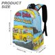 thumbnail image 3 of El Autobús Mágico-theme Backpack, Campus style schoolbag Bookbag with Adjustable Shoulder Straps And Large Zip Compartment, Unisex Travel Bags.42x30x15cm, 3 of 6