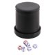 thumbnail image 4 of Topa De Dados Portátil De Dados Forrada Copa De Dados Para El Juego De Mesa Juego Familiar KTV Gloss Black, 4 of 5