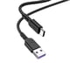 thumbnail image 1 of Cable Hoco X62 Fortune USB a Tipo C 5A 1m Negro, 1 of 3