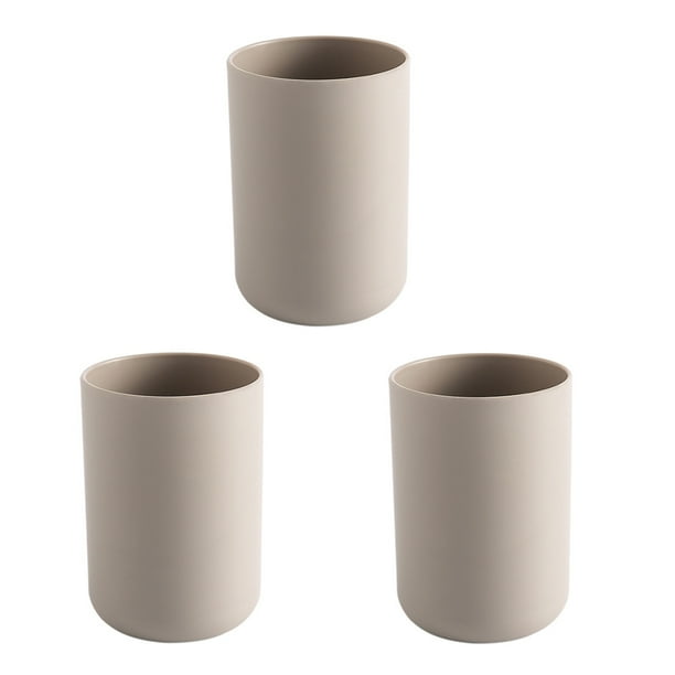 3 piezas de taza para enjuague bucal, taza para cepillo de dientes, taza simple y lisa para lavar los dientes.
