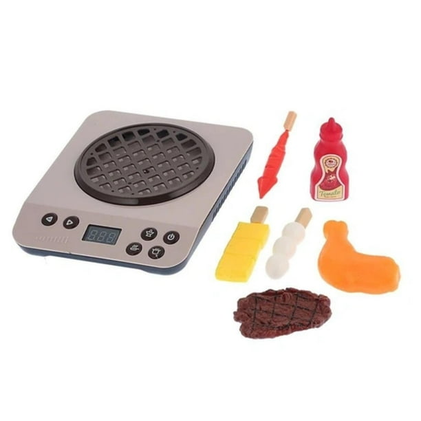 Mini-four barbecue Fidtoy avec grill et accessoires de nourriture factice