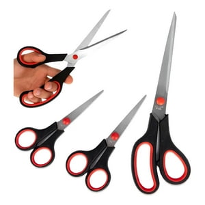 Genérica - 4 Pack Kit Tijeras Profesionales Filos Multiusos Set