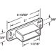 thumbnail image 2 of Hardware PRIME-LINE R 7145, placa trasera de nailon con rieles para cajones, paquete de 2 unidades, 2 of 2