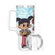 thumbnail image 3 of Xavier Riddle y el Museo Secreto Vaso aislado de acero inoxidable con asa, diseño temático, regalo para familia, amigos y fans; incluye pajita y encaja en el portavasos estándar, 40 oz, 3 of 6