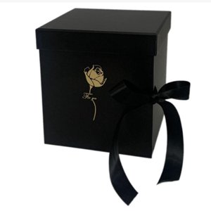 Magideal - Caja De Regalo De Flores Vacía, Embalaje De Regalo, Cartón Con Forma De Letra, Decoración De Regalo Artesanal, Caja De Regalo De Recuerdo Rellenable P Negro