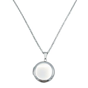 Elbauldejuma - Cadena Colgante Relicario Guardapelo Liso