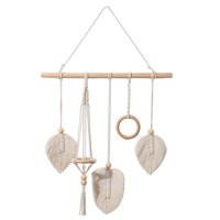 Magideal - Tapiz Elegante Para Colgar En , Arte De Pared De , Colgante De Flecos Con Borlas Para Almacenar Flores Secas, Decoración De En