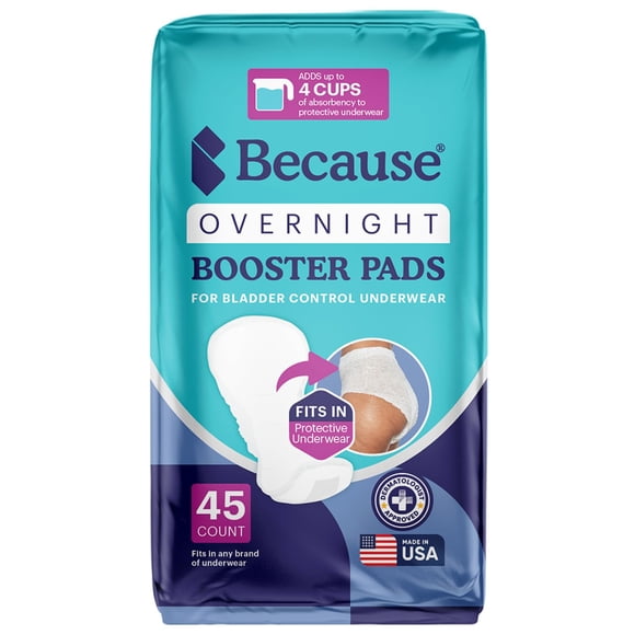 Protectores Absorbentes Because para Incontinencia Nocturna 45 Unidades