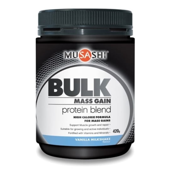 Musashi Foods - Musashi Proteina Bulk Mass Gain Whey Protein 1 Lbs Vanilla