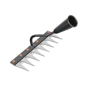 Ioensy - Herramienta Agrícola Manual, Azada De Jardín Robusta Para Cultivo, Aflojamiento Y Cultivo, Rastrillo De 8 Dientes