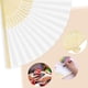 thumbnail image 2 of Folding Hand Fan,11Pcs [DIY Papel Fans] White Folding Hand Fans para mujeres Folding,Gifts,Dancing Partey Potátil Hand Fan,Home Decoation, 2 of 7
