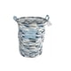 thumbnail image 1 of Canasto De Ropa Sucia Plegable Diseño Triángulos Celeste con Gris, 1 of 4