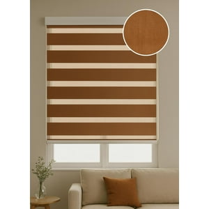 Clems - Cortina Roller Duo 135X160 Madera