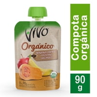 Compota Orgánica Zapallo Manzana Plátano 90 G Vivo