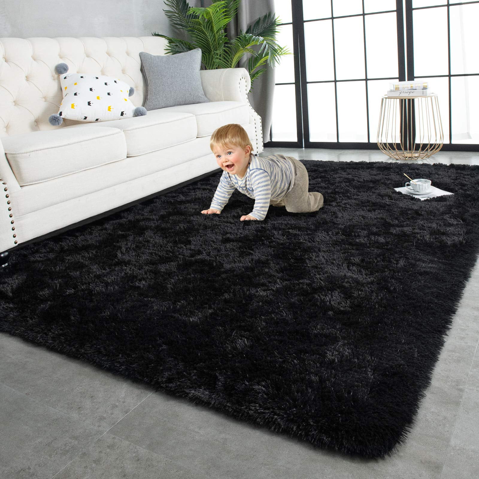Alfombra Twinnis Negra 120 X 180 Cm