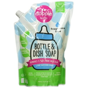 Paquete De Recarga Para Biberón Y Plato, Líquido Dapple, 1 Litro, Sin Fragancia