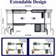 thumbnail image 3 of Kitsure Adjustable Over-the-Sink Dish Drying Rack, 26.8–33.9 in, 3 of 3