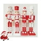 thumbnail image 2 of Pack 4 Muñeco Cascanueces De Madera 38cm Navidad Decoracion Blanco, 2 of 2