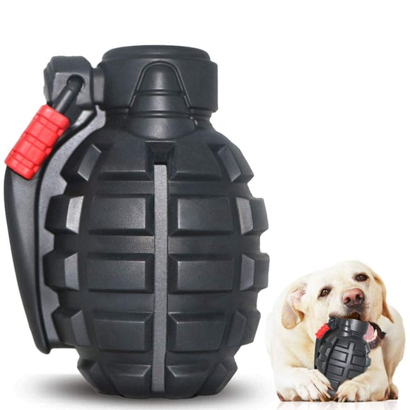 Juguete masticable para perros Hswaye para masticadores agresivos, no tóxico, negro