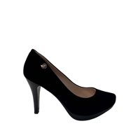 Todopiel - Zapato Reina Cuero Zap77 Negro Gamuza