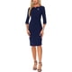 thumbnail image 1 of INSPIRE CHIC Vestido Vintage de Halloween para Mujer, Vestido de Trabajo de Manga 3/4, Azul Oscuro XL, 1 of 6