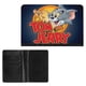 thumbnail image 2 of Tom y Jerry Porta Pasaporte y Cartera de Viaje Premium de Cuero PU, Funda de Pasaporte Bloqueo RFID con Ranuras para Tarjetas de Crédito, Estuche para Libro de Pasaporte para Familia 10cm × 15cm, 2 of 6