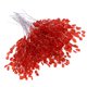 thumbnail image 5 of Ramo De Flores Artificiales De 50 Piezas Con Gota De Cuentas De Acrílico Cristalino 15 Cm Rojo, 5 of 5
