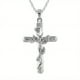 thumbnail image 1 of 1pc Stylish Floral Cross Pendant Necklace - Perfect for Casual and Formal Occasions, 1 of 5