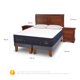 thumbnail image 3 of Cama Europea Super Premium 2 Plazas Miro Alm. Ganso, 3 of 12