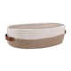 thumbnail image 1 of Cesta De Algodón Tarcha Tejida Organizador De Baño Bin Para Sala De Estar Gabinete Casero De Color Caqui Y Blanco, 1 of 5