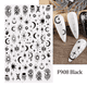 thumbnail image 1 of Evil Eye Snake Heart Nail Art Stickers, 3D Self Adhesive Flame Cute Animal Nail Art Decals Nail Decoration Accessories For Nail Art DIY, 1 of 3