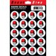 thumbnail image 2 of Pegatinas de premio SportStar 2,5 cm (40 unidades) Demonio de Béisbol para cascos, 2 of 3