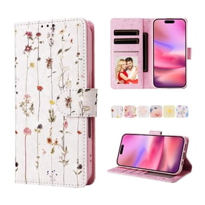 Foxdock Funda Tipo Cartera Floral Para Samsung Galaxy S25 Ultra ,Funda Con Tapa De Cuero Pu, Protección Antigolpes Con Ranuras Para Tarjetas Y Soporte