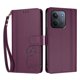 thumbnail image 3 of Funda Cartera Trébol para Xiaomi Poco C85 5G con Ranuras Tarjetas y Carga Inalámbrica Violeta, 3 of 6